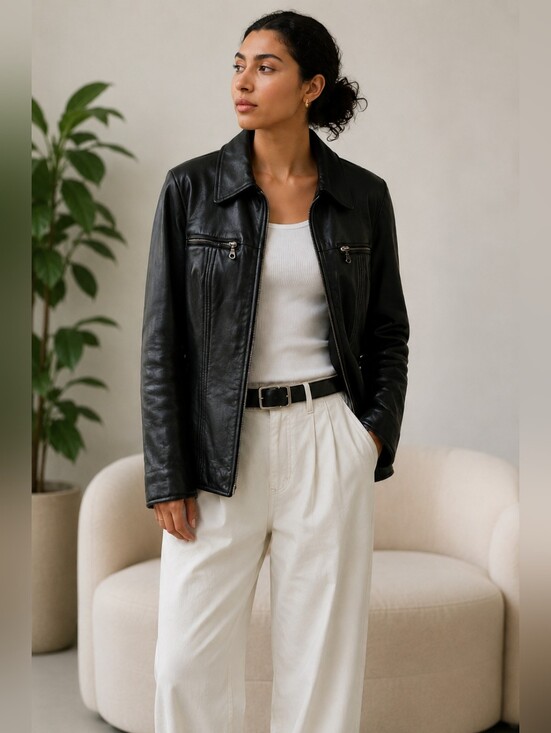 RUDSAK Jackets & Blazers - Rudsak Women's Black Insulated Leather Jacket Made In Canada Small